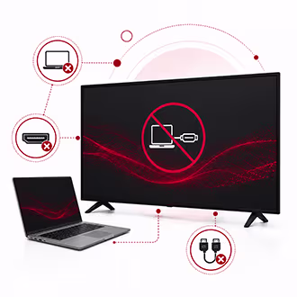 عدم اتصال لپ تاپ به تلویزیون ایکس ویژن
